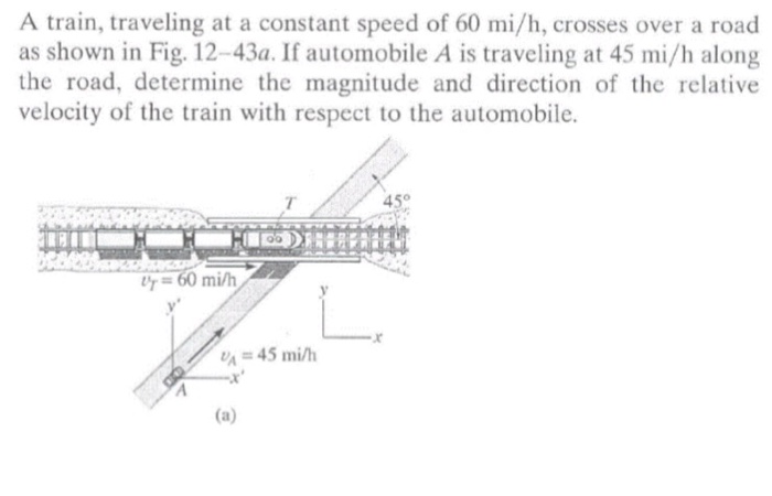 Solved A Train, Traveling At A Constant Speed Of 60 Mi/h, | Chegg.com