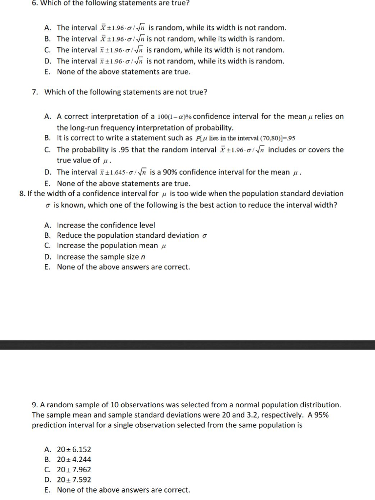 Solved Which of the following statements are true? A. The | Chegg.com