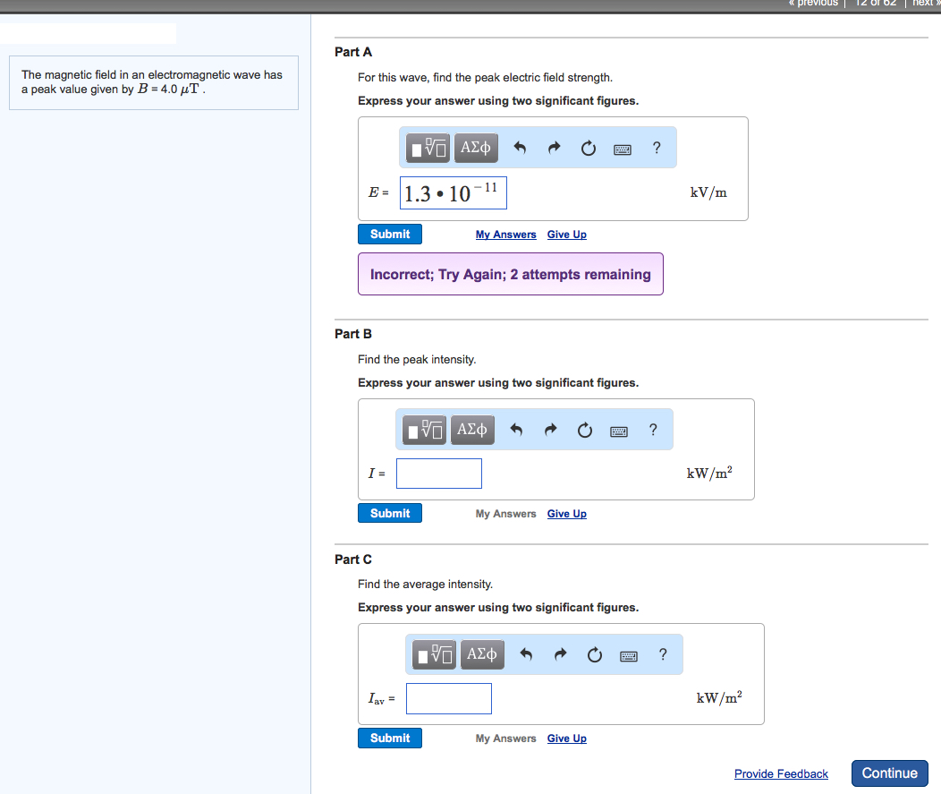 Solved The magnetic field in an electromagnetic wave has a | Chegg.com