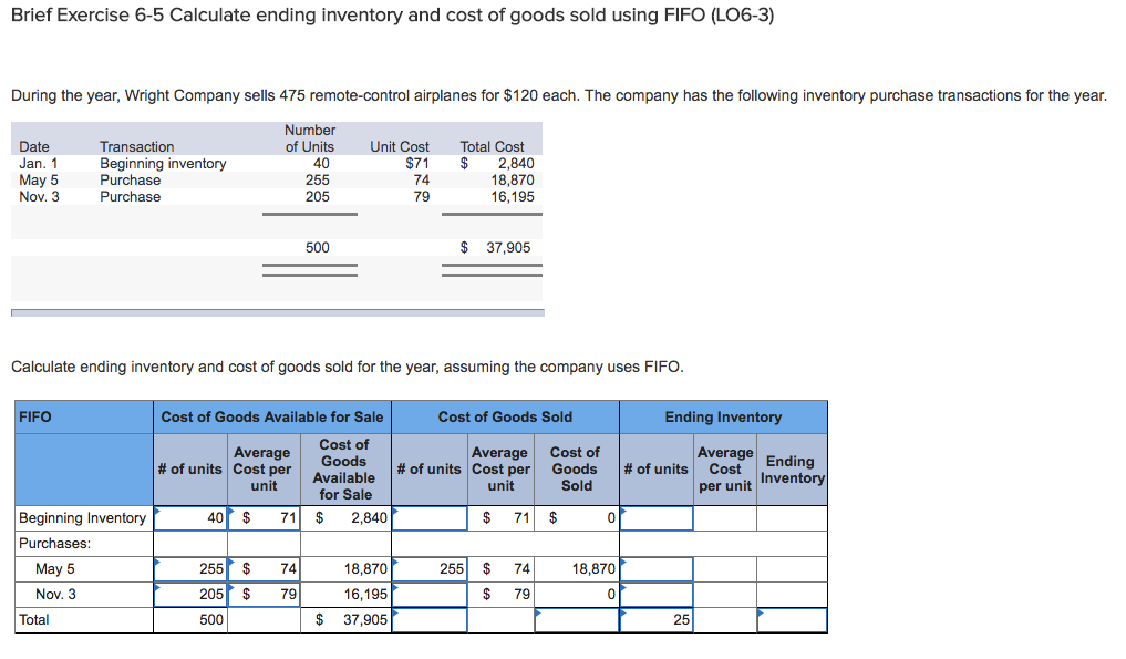 6 2 Calculate The Cost Of Goods Sold And Ending Inventory Using The 4cd