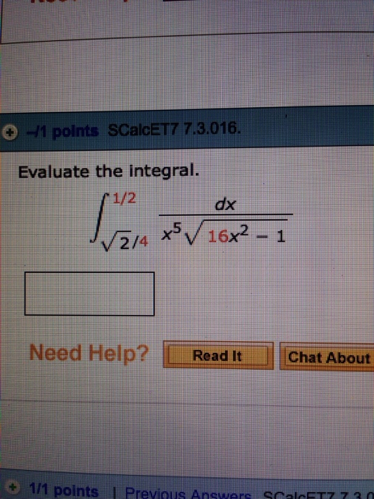 solved-evaluate-the-integral-integral-dx-x-5-square-root-16-chegg