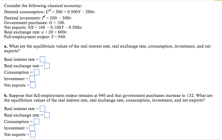 consider-the-following-classical-economy-desired-chegg