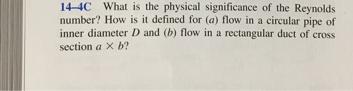 What Is The Physical Significance Of The Reynolds Number