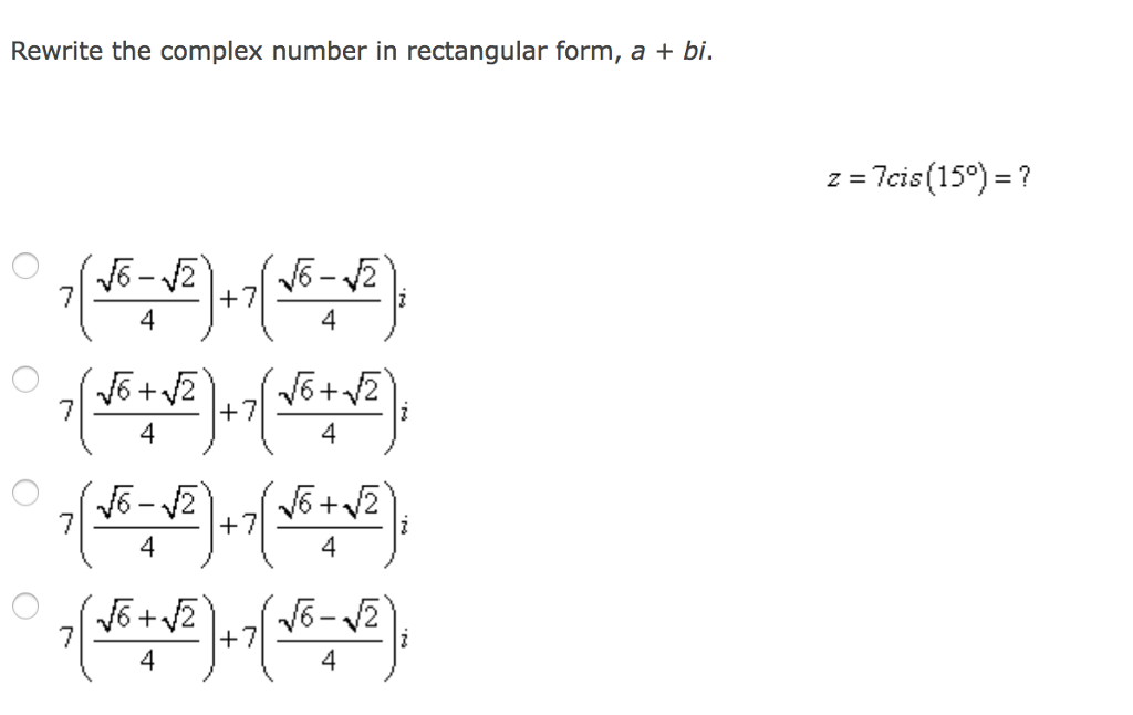 solved-rewrite-the-complex-number-in-rectangular-form-a-chegg