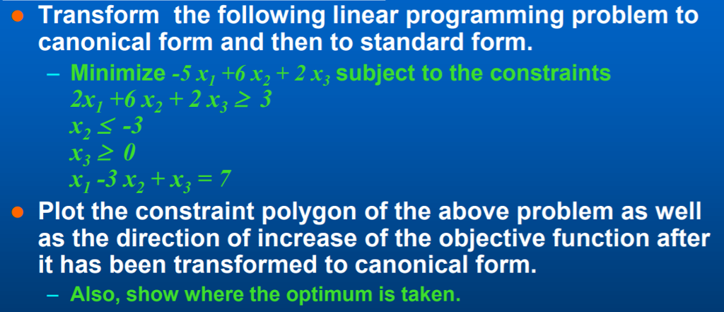 Solved Transform the following linear programming problem to | Chegg.com