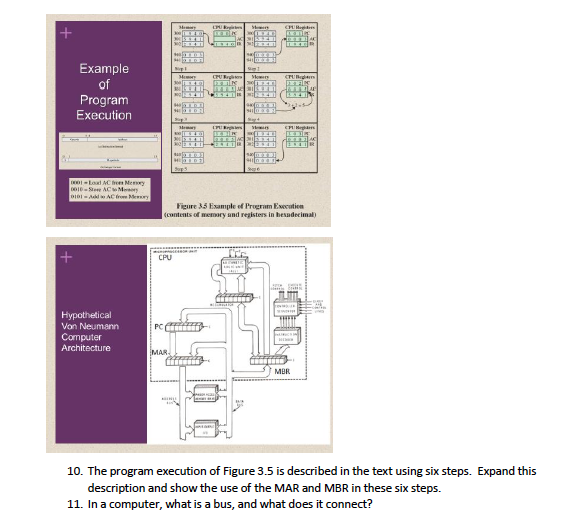Example of Program Execution Figure 35 Example ef | Chegg.com