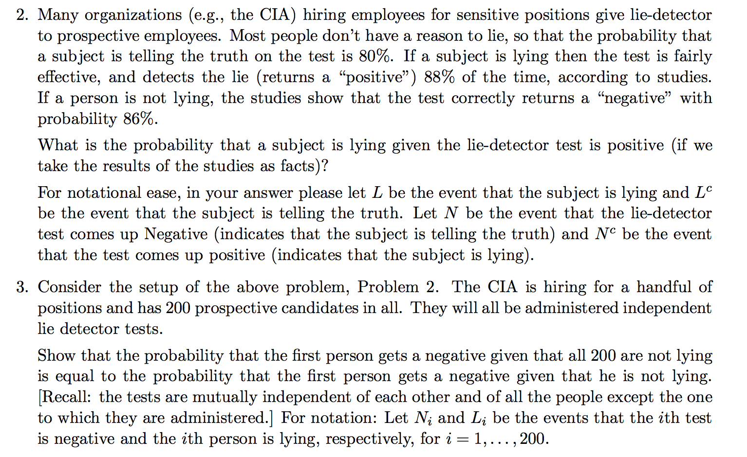 Solved 2. Many organizations (e.g., the CIA) hiring