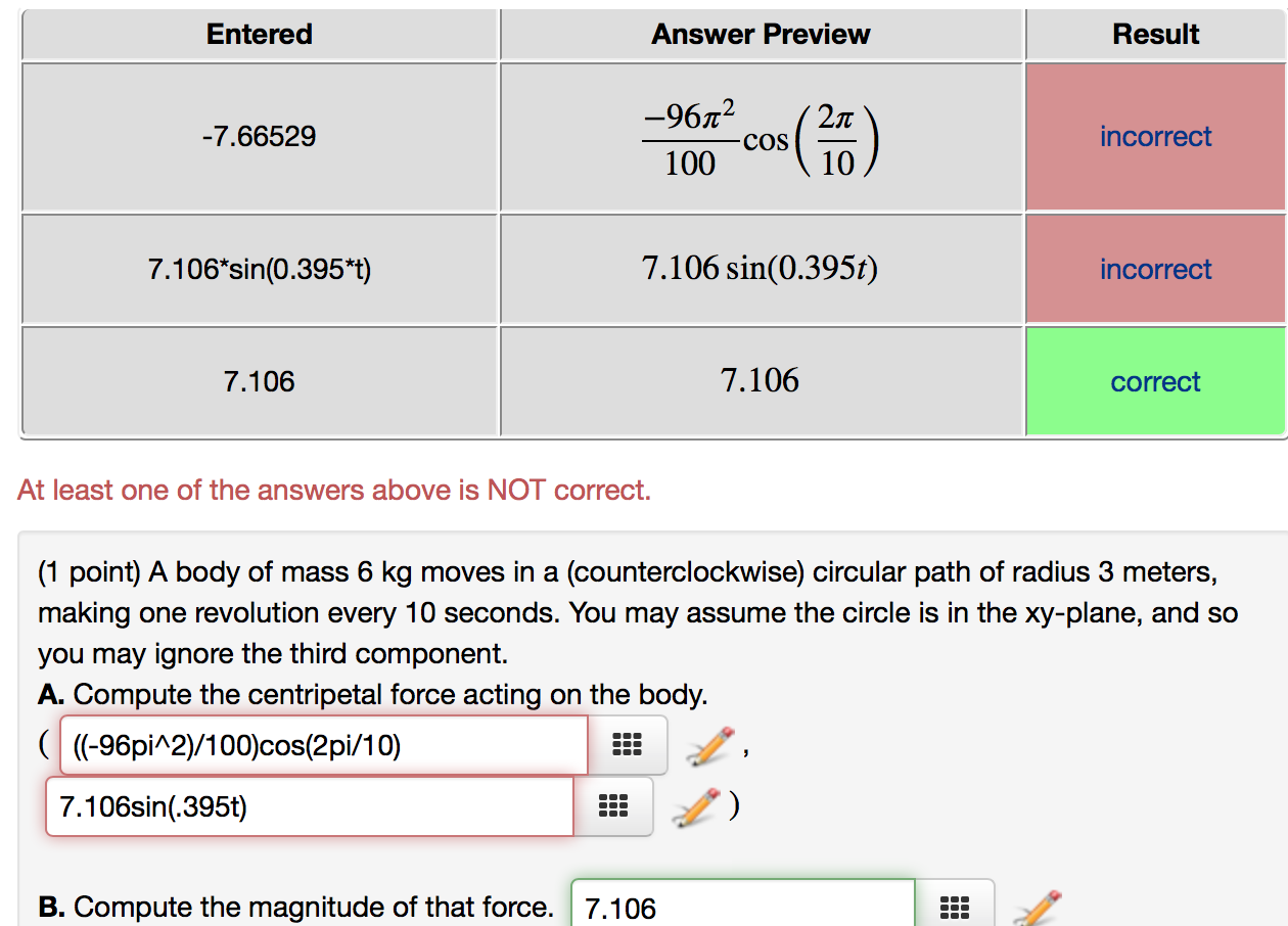 Solved A body of mass 6 kg moves in a (counterclockwise) | Chegg.com