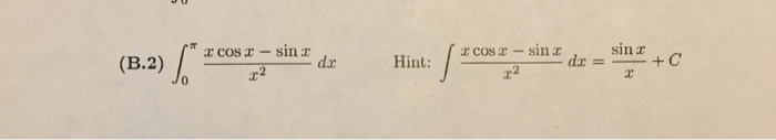 integral 0 to pi 2 x sin x cos x dx