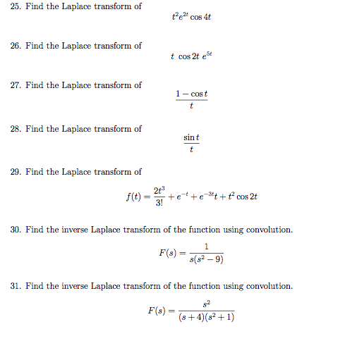 find the laplace transform of 2sin2t cos 4t