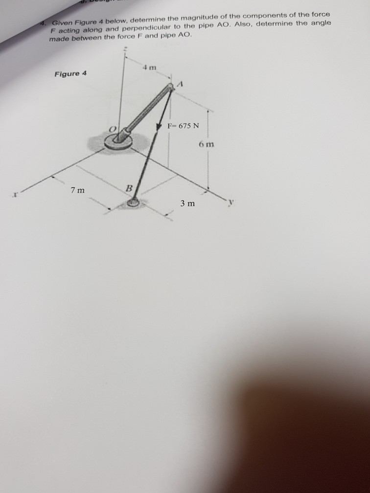 Solved Given Figure 4 Below, Determine The Magnitude Of The | Chegg.com