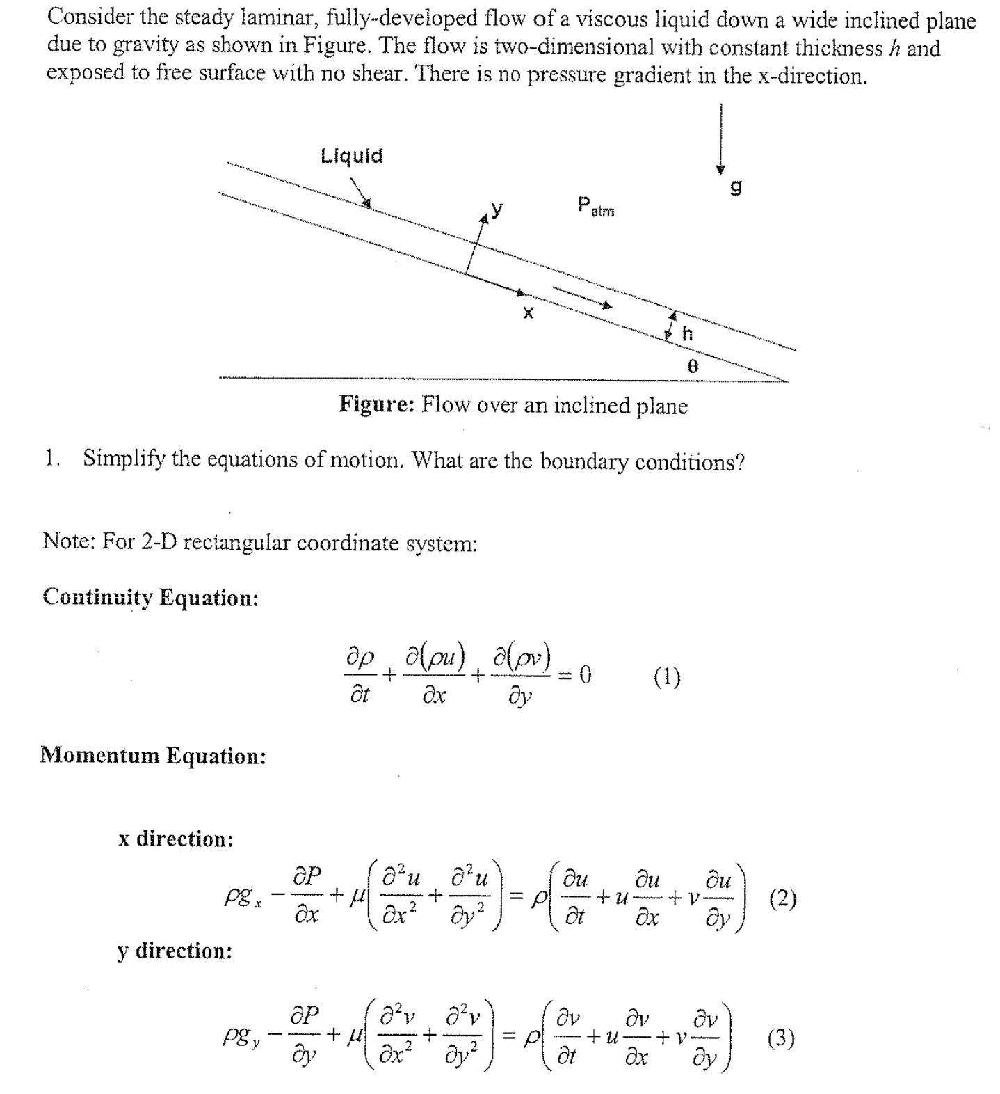 Solved Consider the steady laminar, fullydeveloped flow of