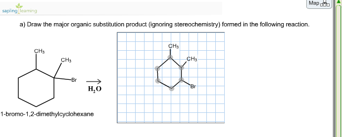 Solved Draw The Major Organic Substitution Product 1995