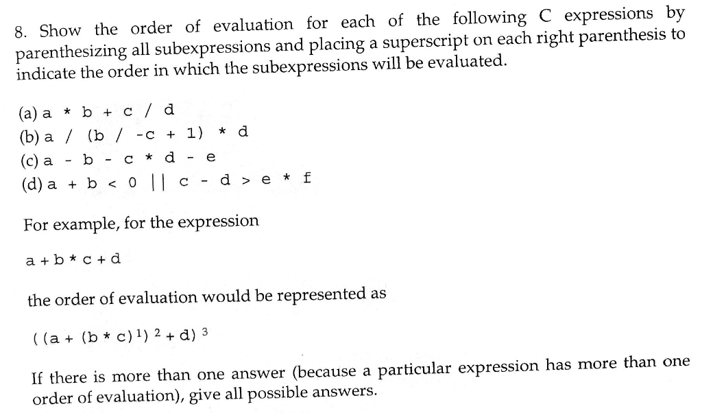 c assignment evaluation order