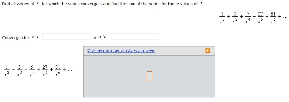 Solved Find all values of X for which the series converges, | Chegg.com