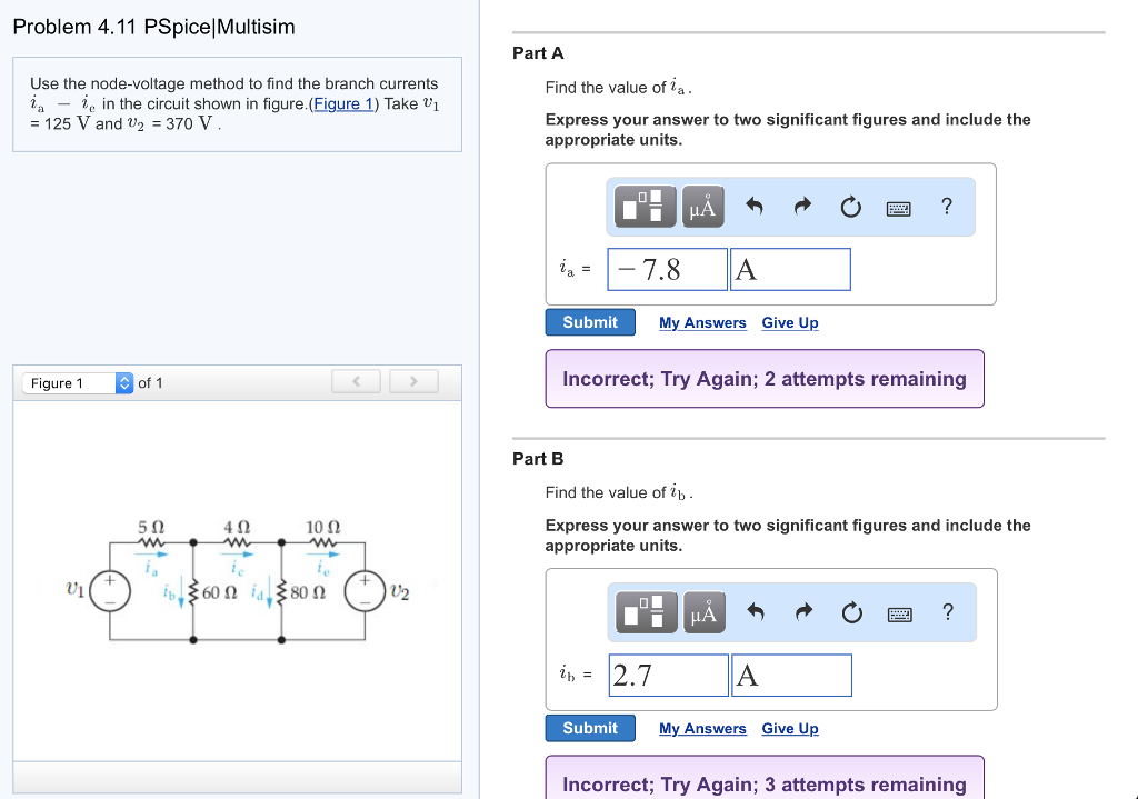 Solved Problem 4.11 PSpice|Multisim Part A Use The | Chegg.com