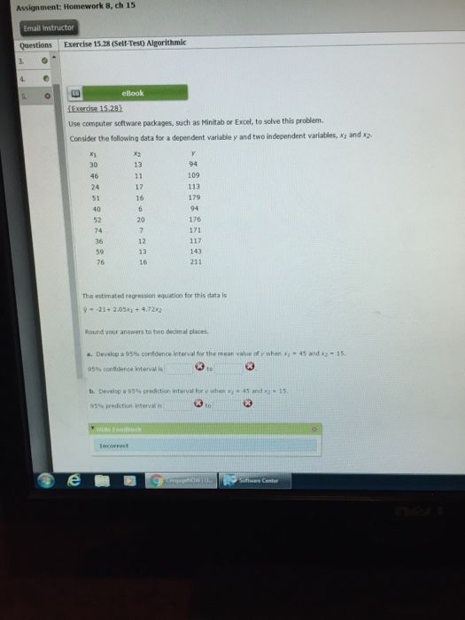 Solved Use computer software packages, such as Minitab or | Chegg.com