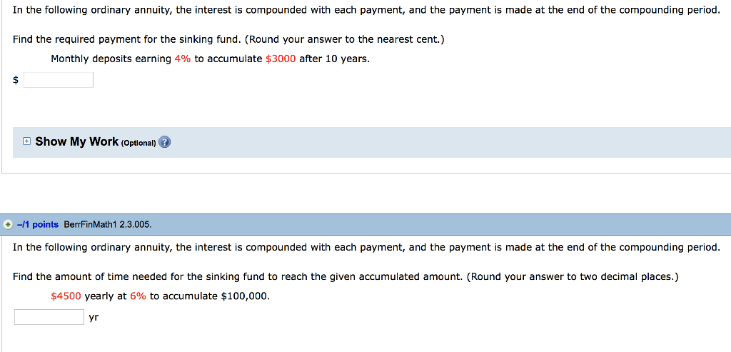Solved In The Following Ordinary Annuity The Interest Is Chegg