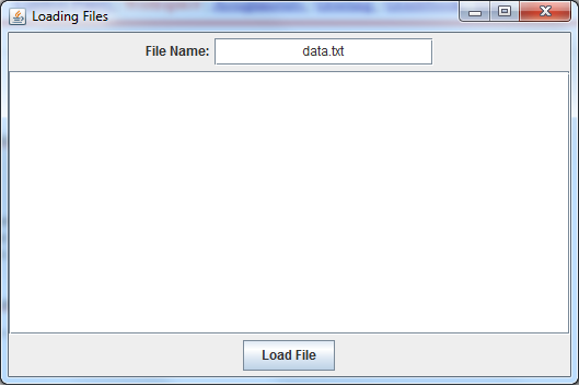Solved Reading file Design a GUI application as shown below | Chegg.com