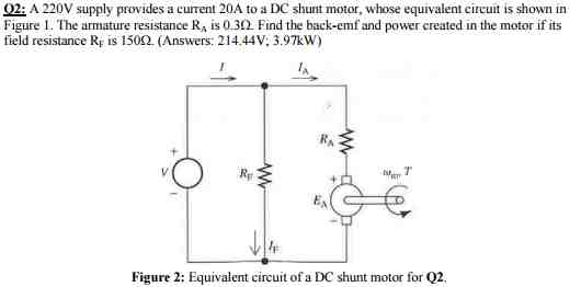 solved-supply-provides-a-current-20-a-to-a-dc-shunt-motor-chegg