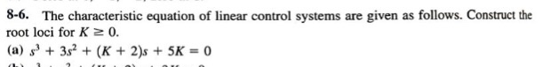 solved-the-characteristic-equation-of-linear-control-systems-chegg