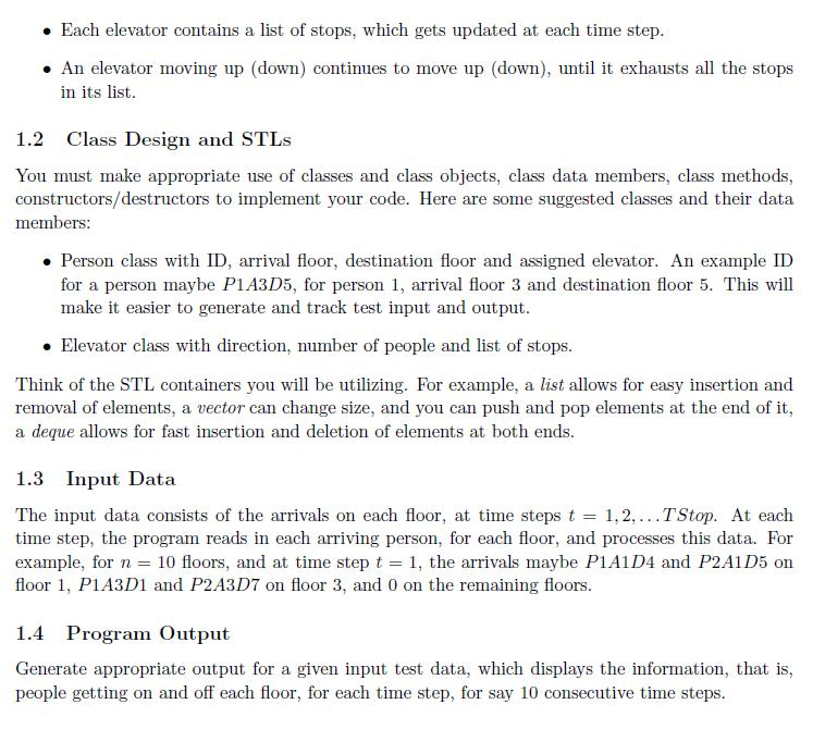 Solved The goal of this project is to design and develop C++ | Chegg.com