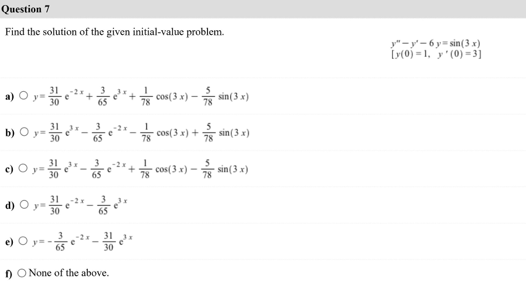 Solved Question 7 Find The Solution Of The Given Chegg solved-question-7-find-the-solution-of-the-given-chegg