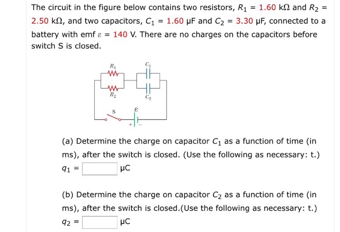 Solved The circuit in the figure below contains two | Chegg.com
