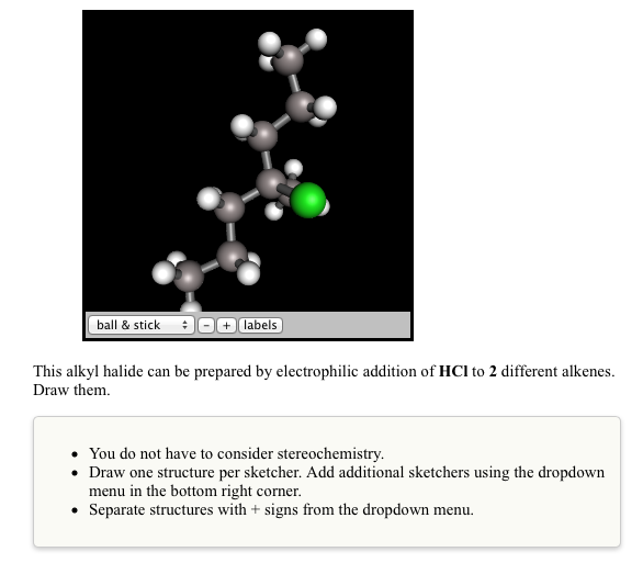 Solved This alkyl halide can be prepared by electrophilic