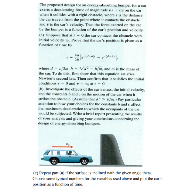 The proposed design for an energyabsorbing bumper