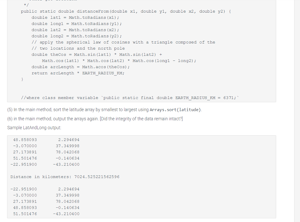 Solved Program Requirements (0) Write a method | Chegg.com