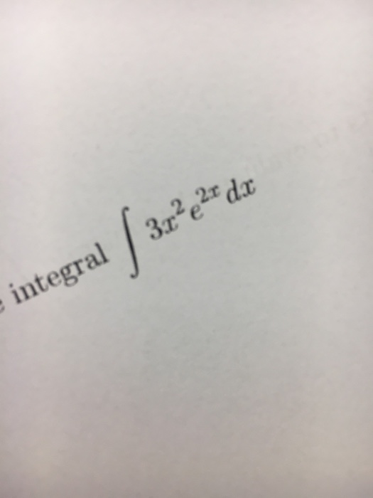 integral 2 3x