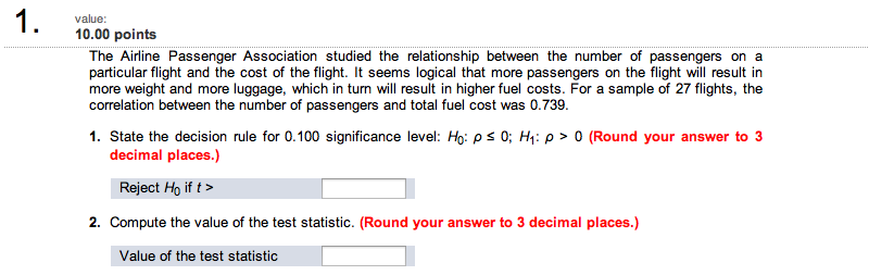 Solved The Airline Passenger Association Studied The Chegg