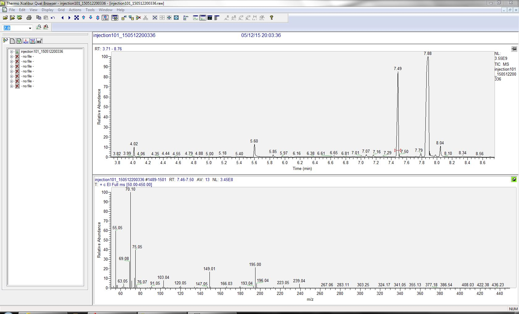 Solved Thermo Xcalibur Qual Browser injection101