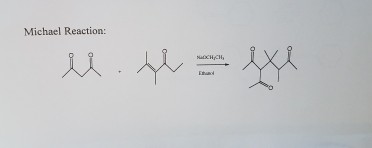 Solved Michael Reaction: | Chegg.com