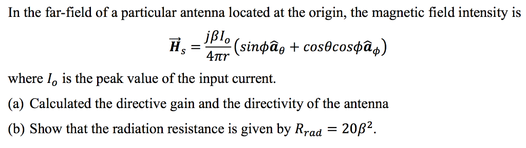 Solved In the far-field of a particular antenna located at | Chegg.com