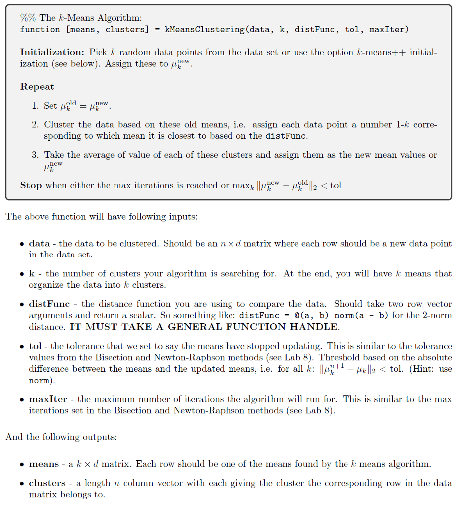 Create a MATLAB function: | Chegg.com