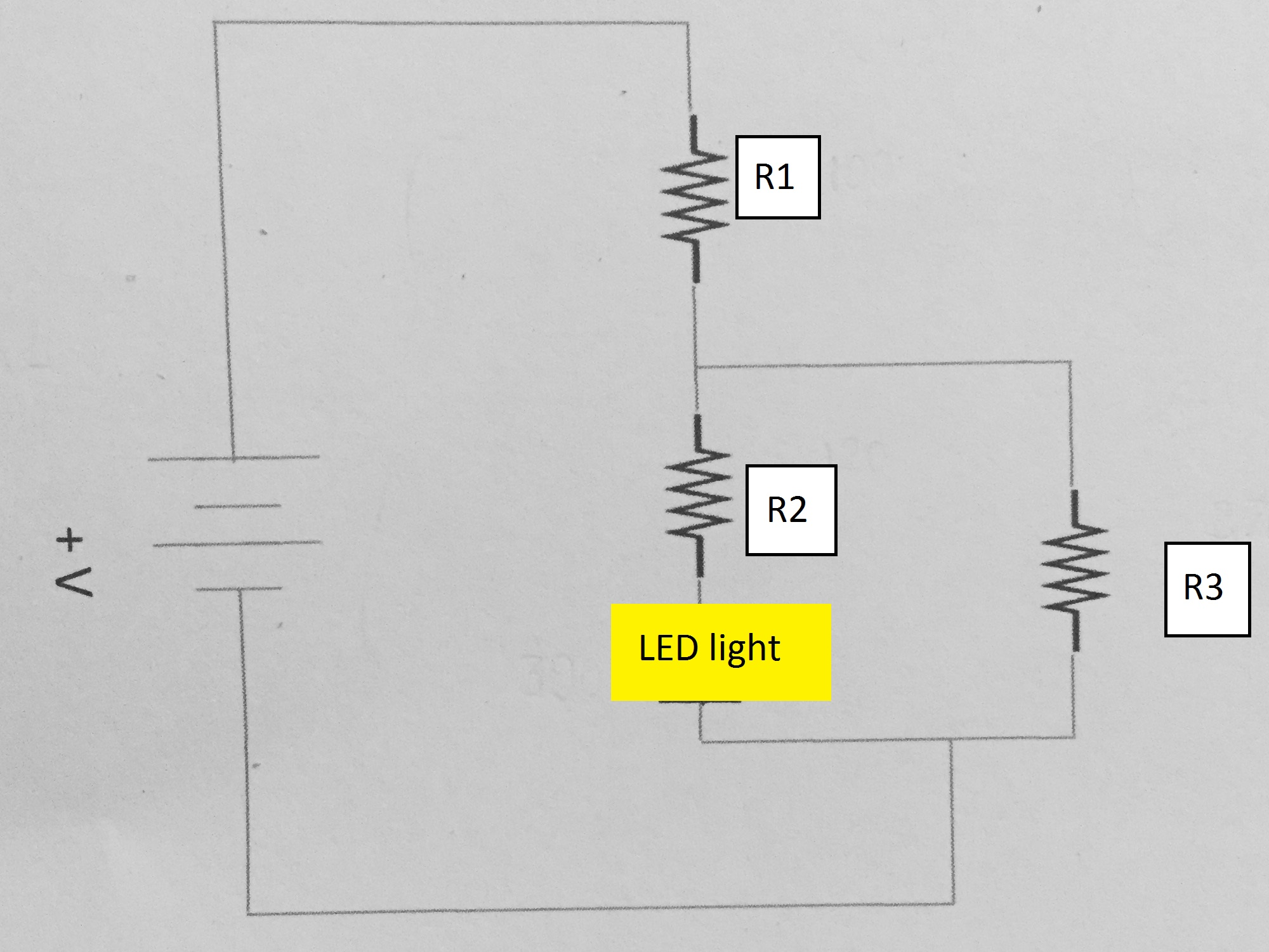 Solved What is the current passing through the LED light