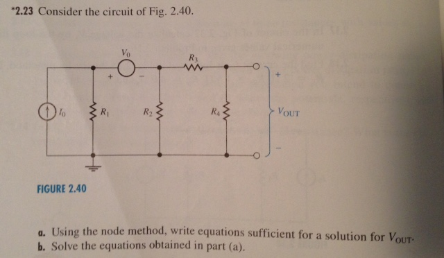 Solved Using the node method, write equations sufficient for | Chegg.com
