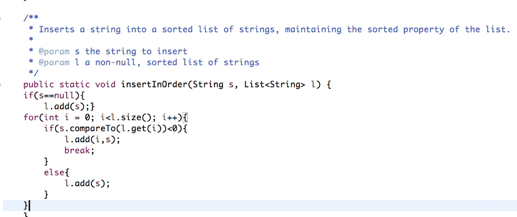 solved-inserts-a-string-into-a-sorted-list-of-strings-chegg