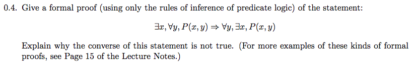 Solved Formal proof (I attached the actual problem, the | Chegg.com