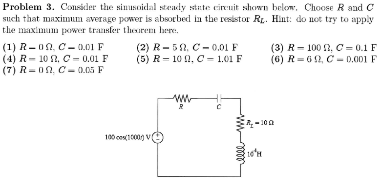 Solved Consider the sinusoidal steady state circuit shown | Chegg.com