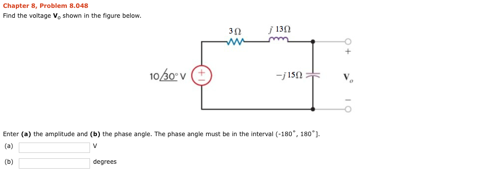 Solved Find the voltage V_o shown in the figure below. | Chegg.com