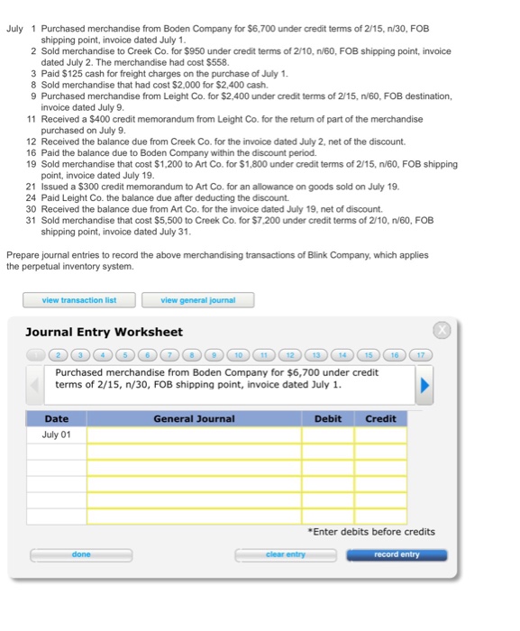 image On July 1 A Company Receives An Invoice For 800