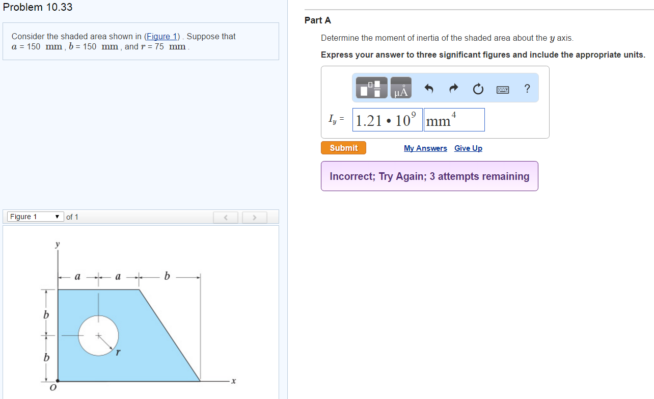 Solved Consider The Shaded Area Shown In (Figure 1) . | Chegg.com