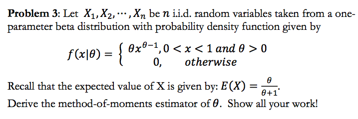 Solved Let X1, X2, ? , Xn be n i.i.d. random variables taken | Chegg.com