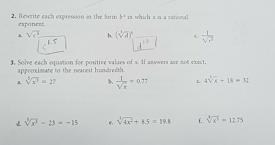 Solved e original expression. a, 3-2 543 d. (5)-3 t. (-3 12s | Chegg.com