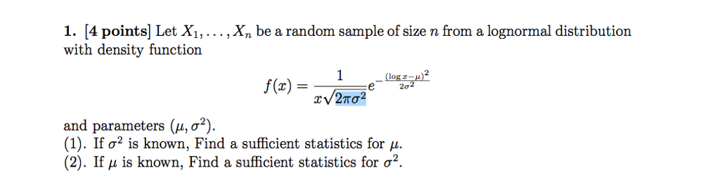 Solved Let X_1, ..., X_n be a random sample of size n from a | Chegg.com