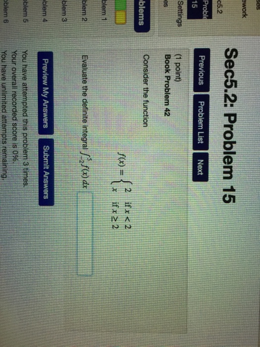 Solved Sec5.2: Problem 15 c5.2 Previous Problem List Next 15 | Chegg.com