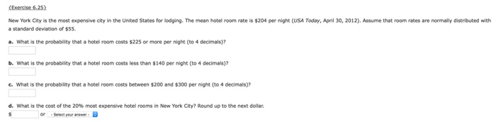 Solved New York City is the most expensive city in the | Chegg.com